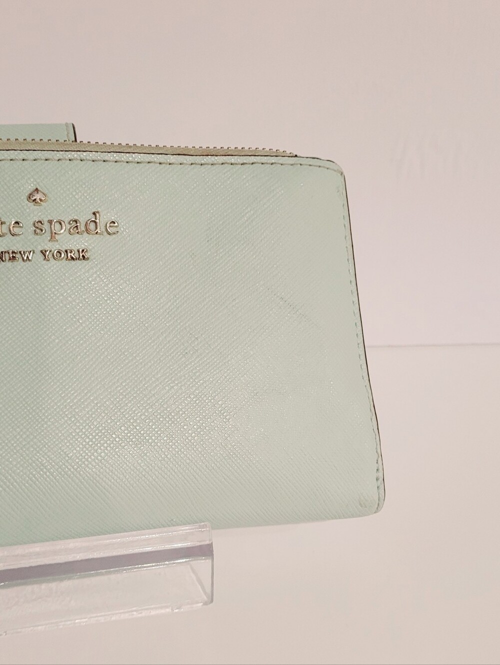 Kate Spade Light Mint Saffiano Leather Zip Wallet/Wrislet - Picture 5 of 10